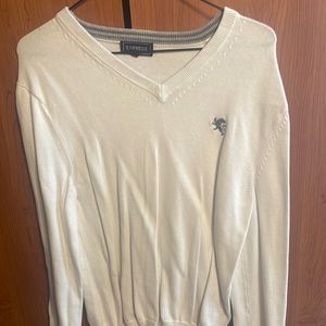 Express Sweater Cream Color/White Size M